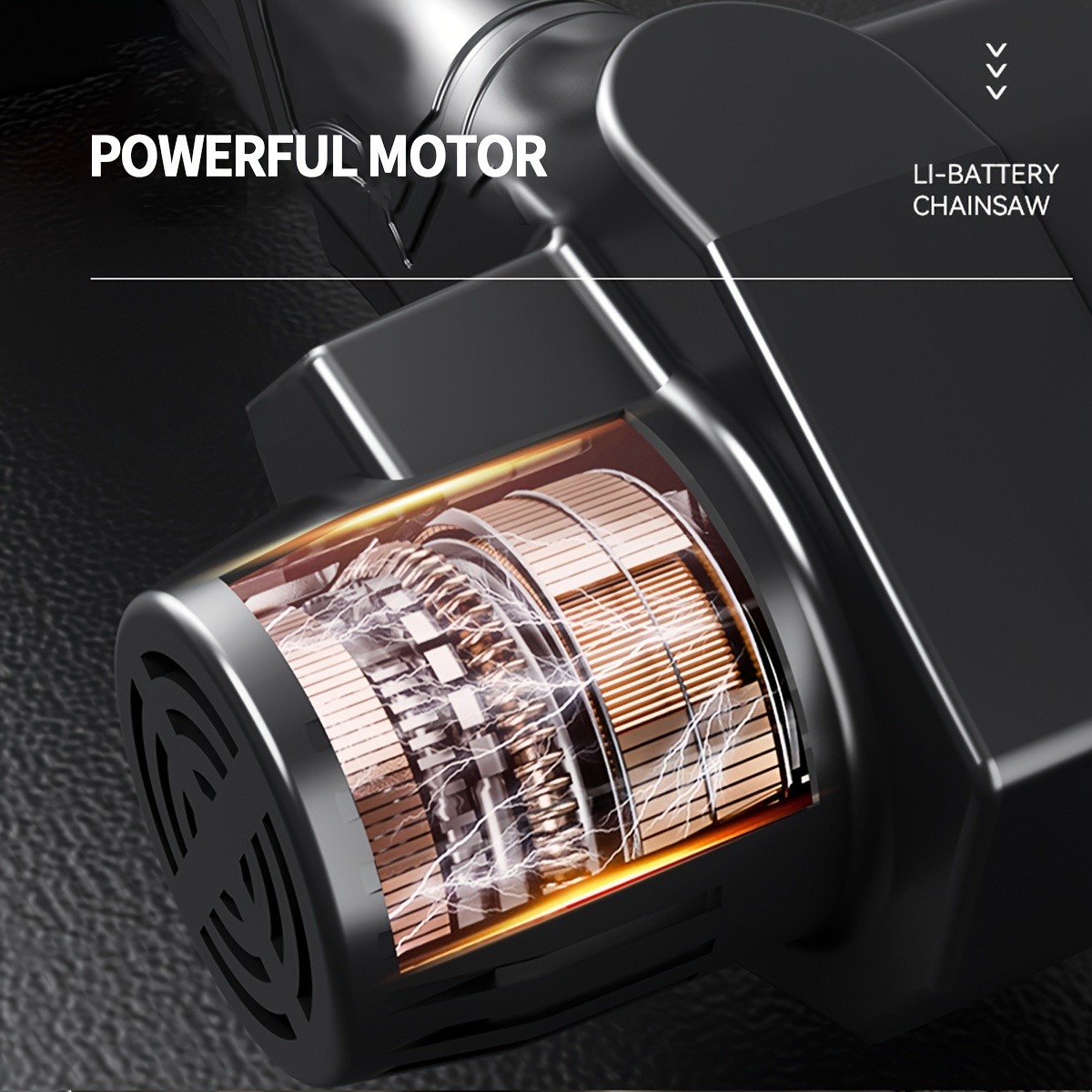 Mini motosierra de mano de 6 pulgadas con protección premium contra salpicaduras y bloqueo de seguridad, motosierra eléctrica portátil de mano