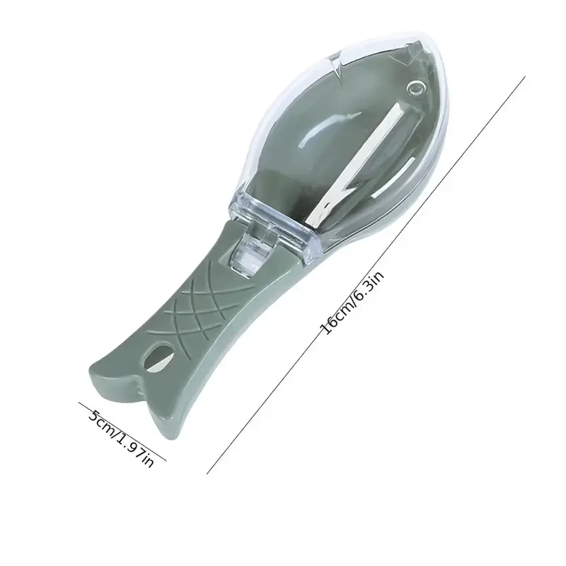 Cepillo y desescamador de peces voladores sin ensuciar: herramienta rápida, segura y fácil para preparar peces