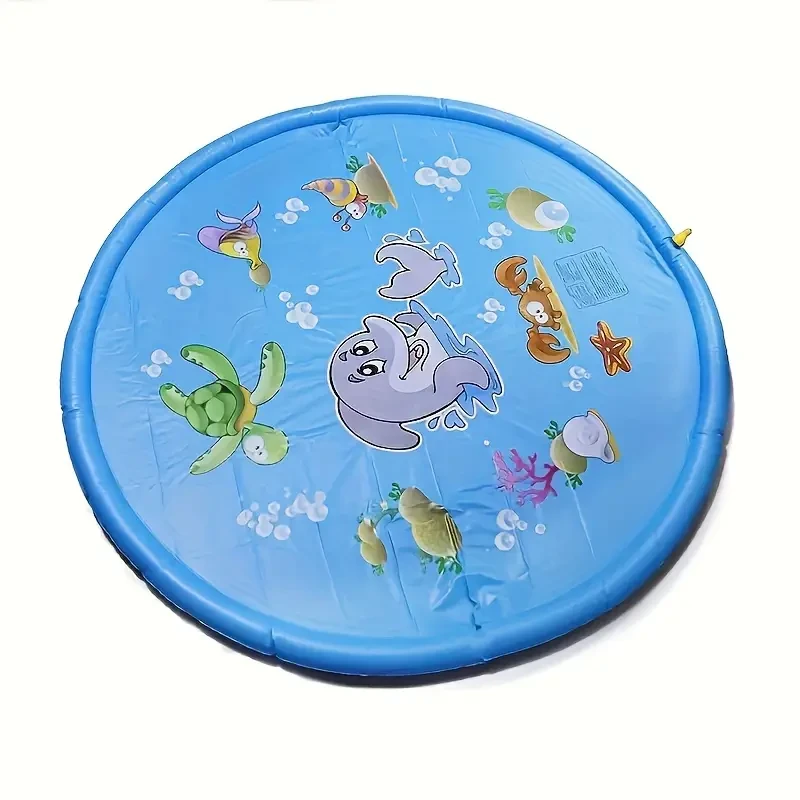 Colchoneta inflable con rociadores de agua: colchoneta de juego para exteriores a prueba de salpicaduras con divertido sistema de riego