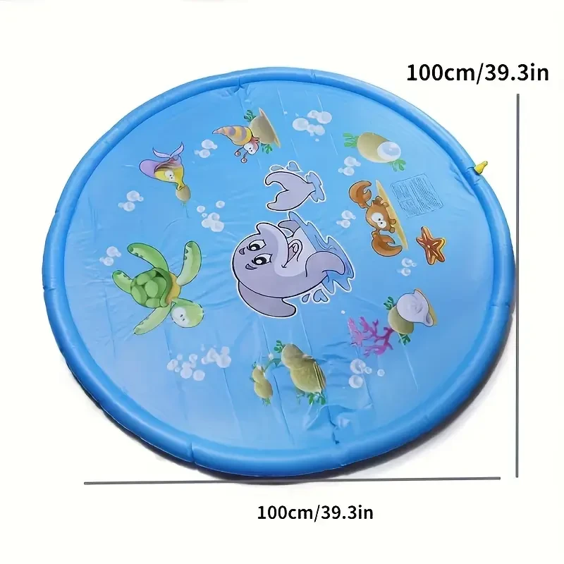 Colchoneta inflable con rociadores de agua: colchoneta de juego para exteriores a prueba de salpicaduras con divertido sistema de riego