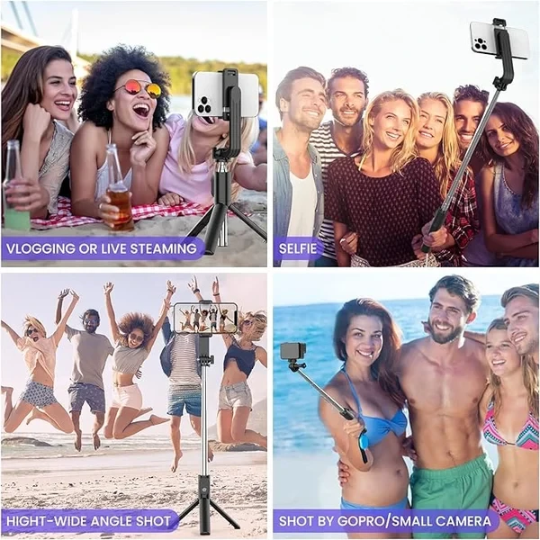 Palo selfie inalámbrico Bluetooth 6 en 1