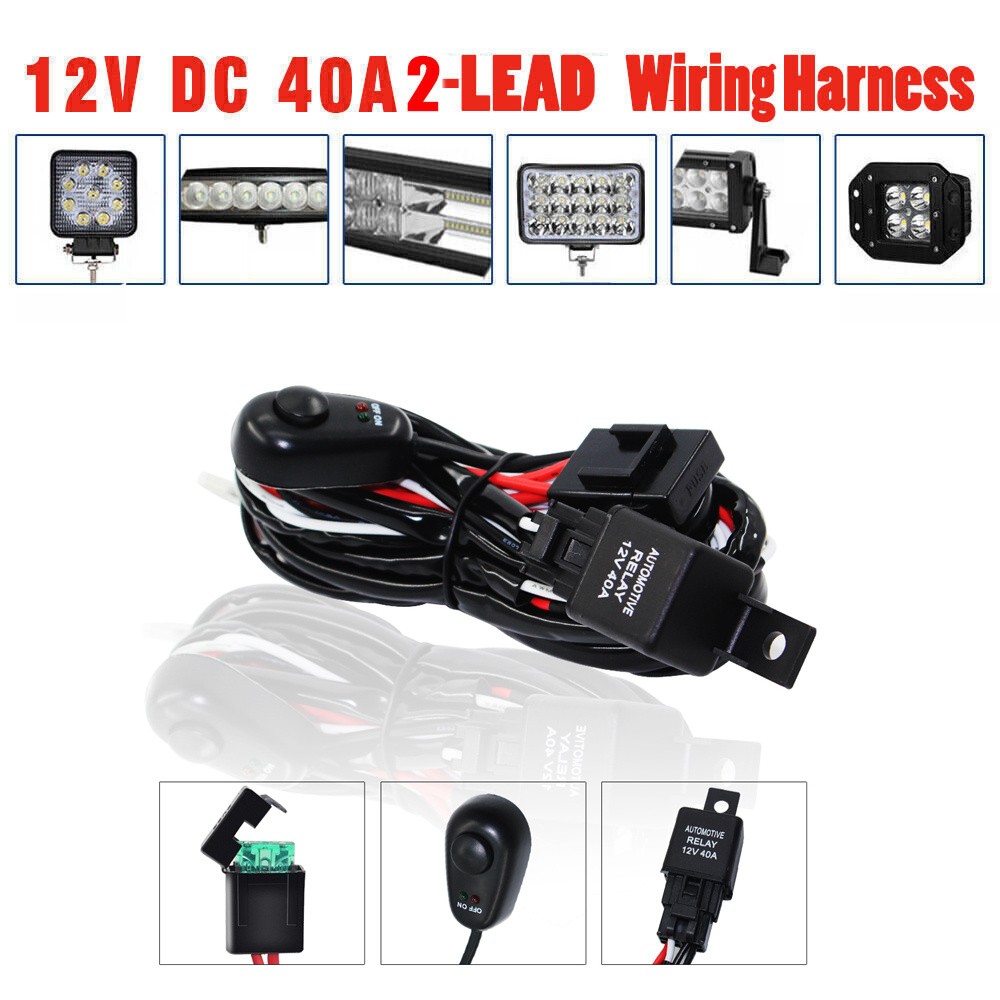 Barra de luces LED de 22" con triple fila de 288 W, haz combinado, luces todoterreno + 2 luces LED de 4" y 60 W con cableado para camiones, ATV, UTV, Jeep, barcos y camionetas.