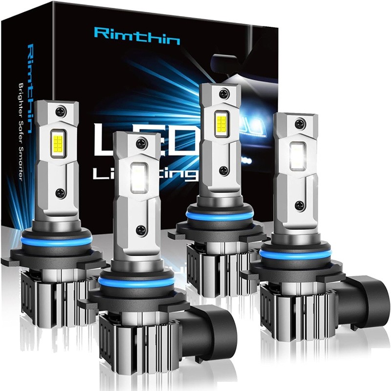 Bombillas LED combinadas 9005/HB3 H11/H8/H9/H16, 120 W, 32 000 lm, 6000 K, luz antiniebla LED blanca fría (4 juegos)