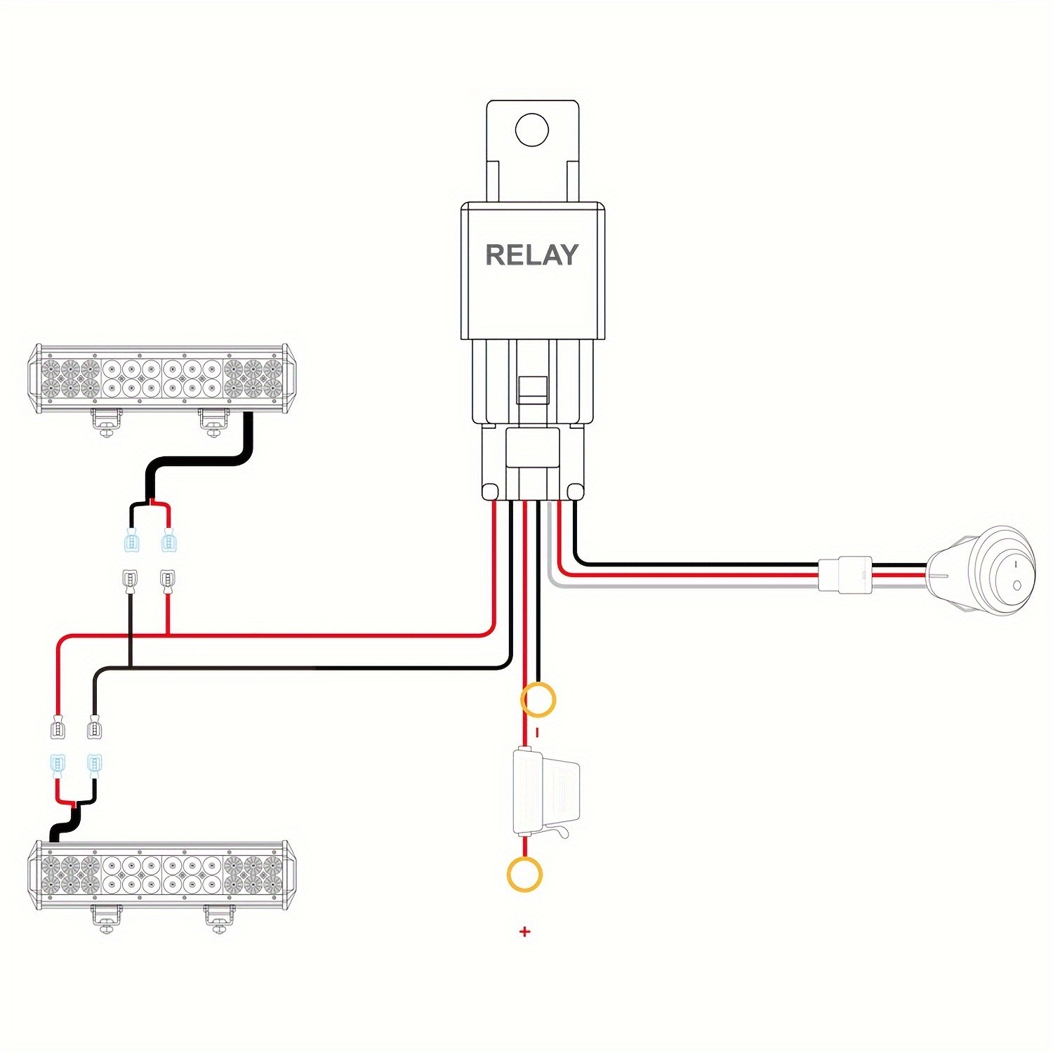 Barra de luz LED de alta intensidad Nilight TZ-109 de 18 W (2 unidades)