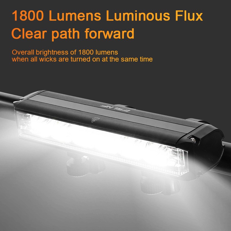 Luz LED para bicicleta superbrillante, 4 modos de iluminación, recargable por USB, resistente al agua, luz de circulación diurna, ideal para ciclismo todoterreno.