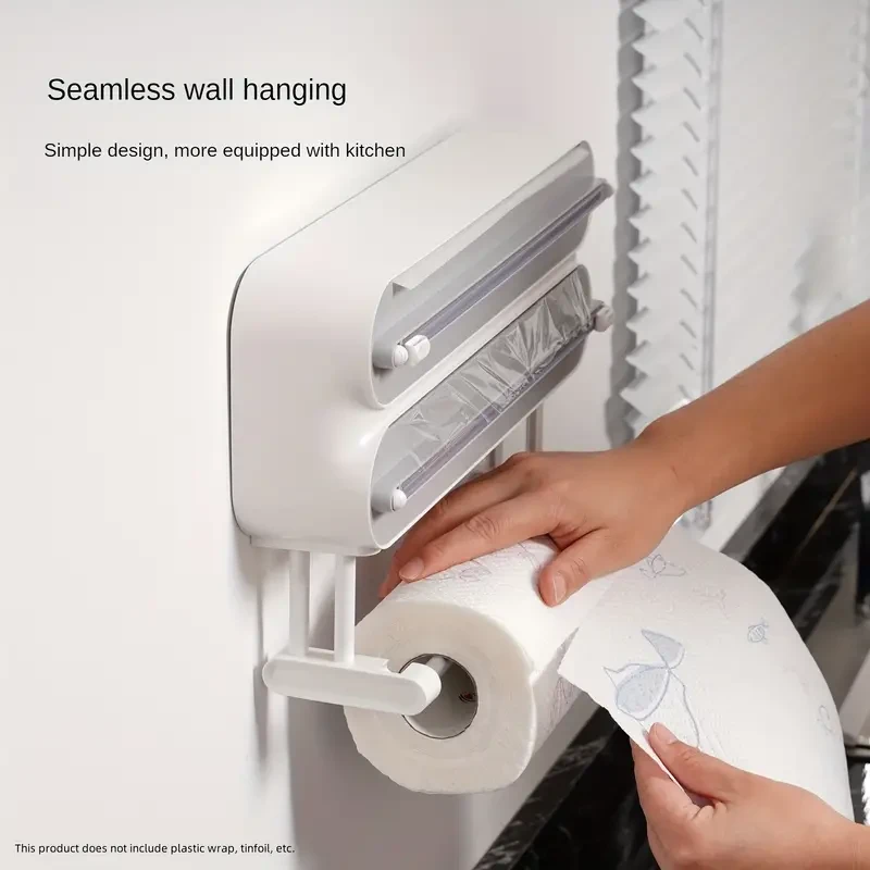 Cortador de película de plástico multifuncional con soporte para papel