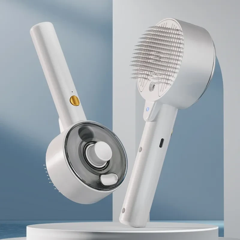 Cepillo eléctrico para mascotas con succión al vacío