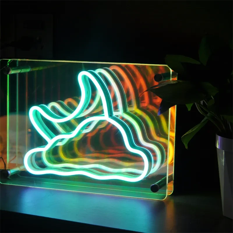 Lámpara de neón creativa USB con luz nocturna de ambiente