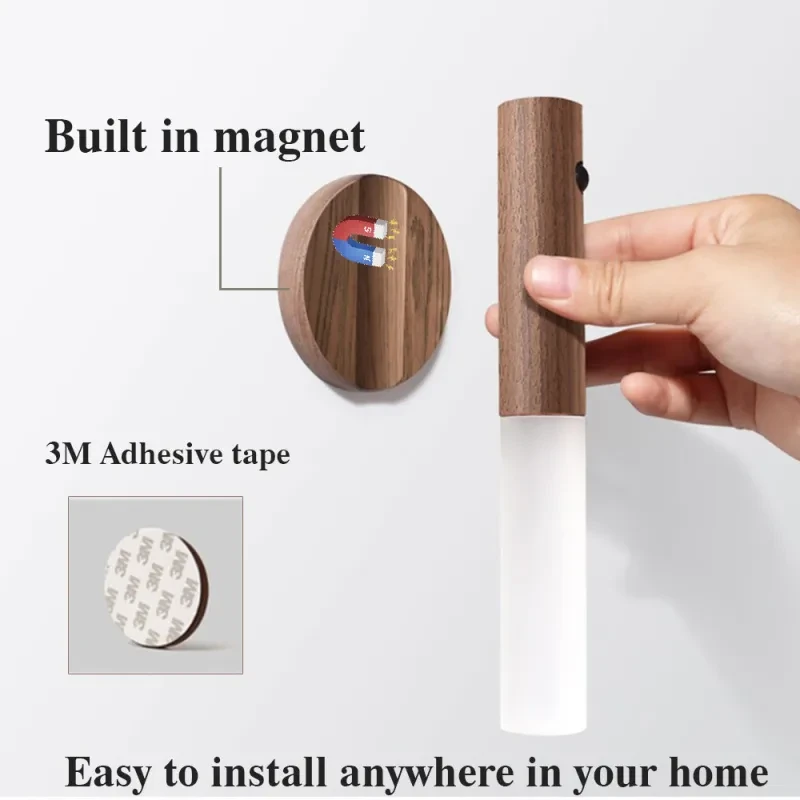 Lámpara de pared con sensor de movimiento para gabinete