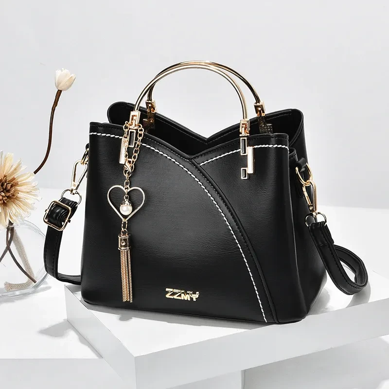 Bolso de mano con bloques de color para mujer
