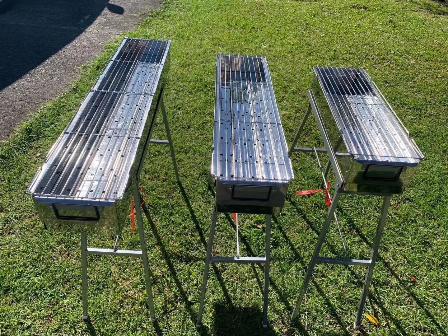 Parrilla de carbón para barbacoa de 100 cm x 26 cm