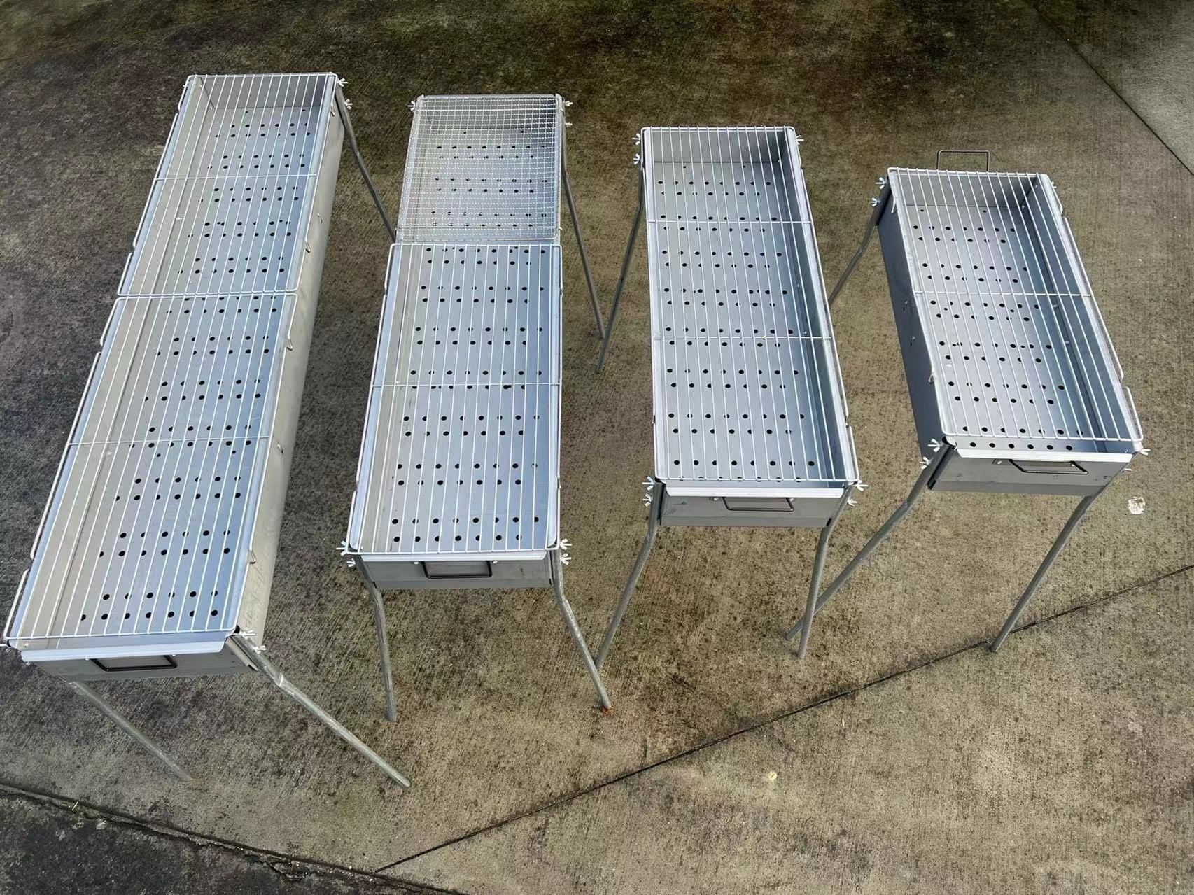 Parrilla de carbón para barbacoa de 100 cm x 26 cm