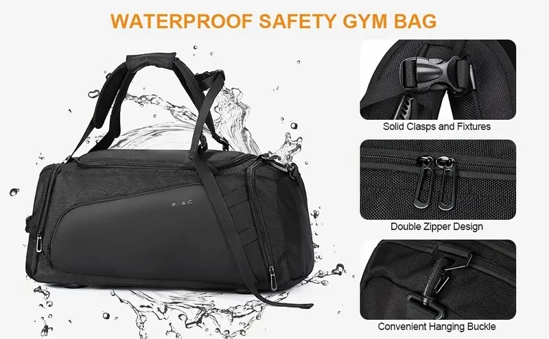 Bolso deportivo de moda, bandolera deportiva con separación de humedad y humedad, mochila para guardar equipaje al aire libre, almacenamiento independiente de zapatos