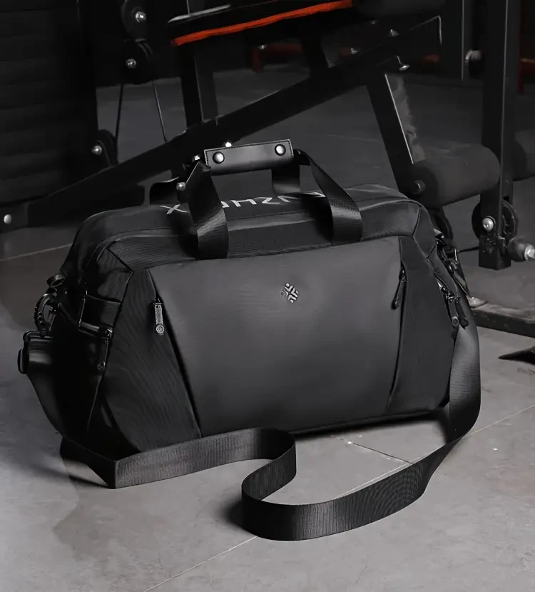 Bolsa deportiva multifuncional para gimnasio, bolsa de lona de gran capacidad con compartimento para ropa húmeda y seca, compartimento para zapatos y bolsa de viaje para hombro y bandolera.