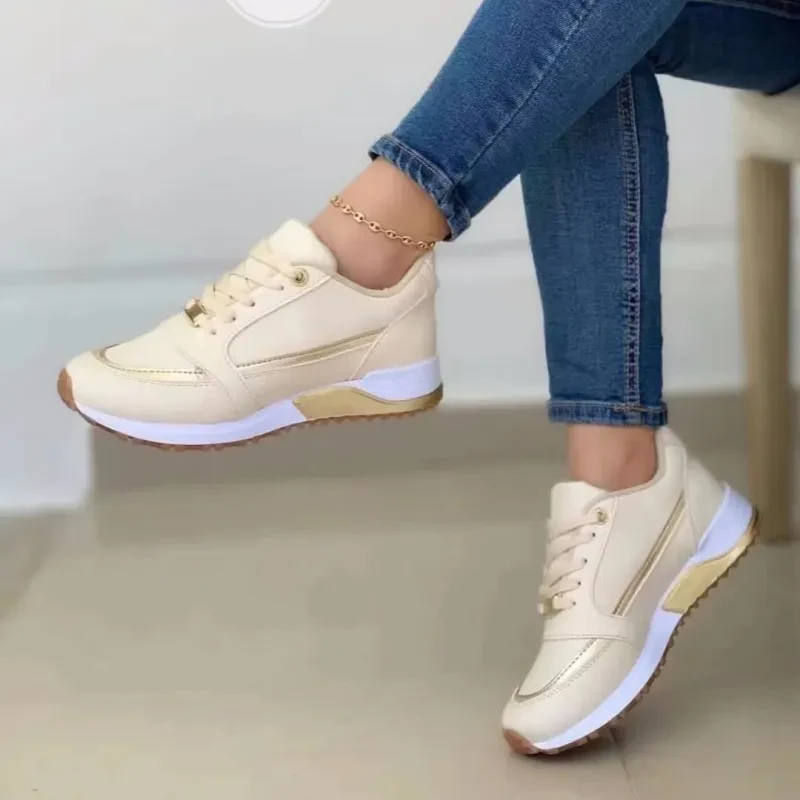Zapatos planos casuales con cordones