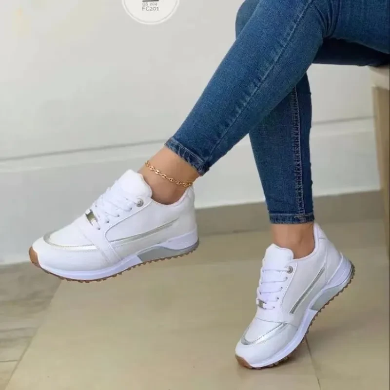 Zapatos planos casuales con cordones