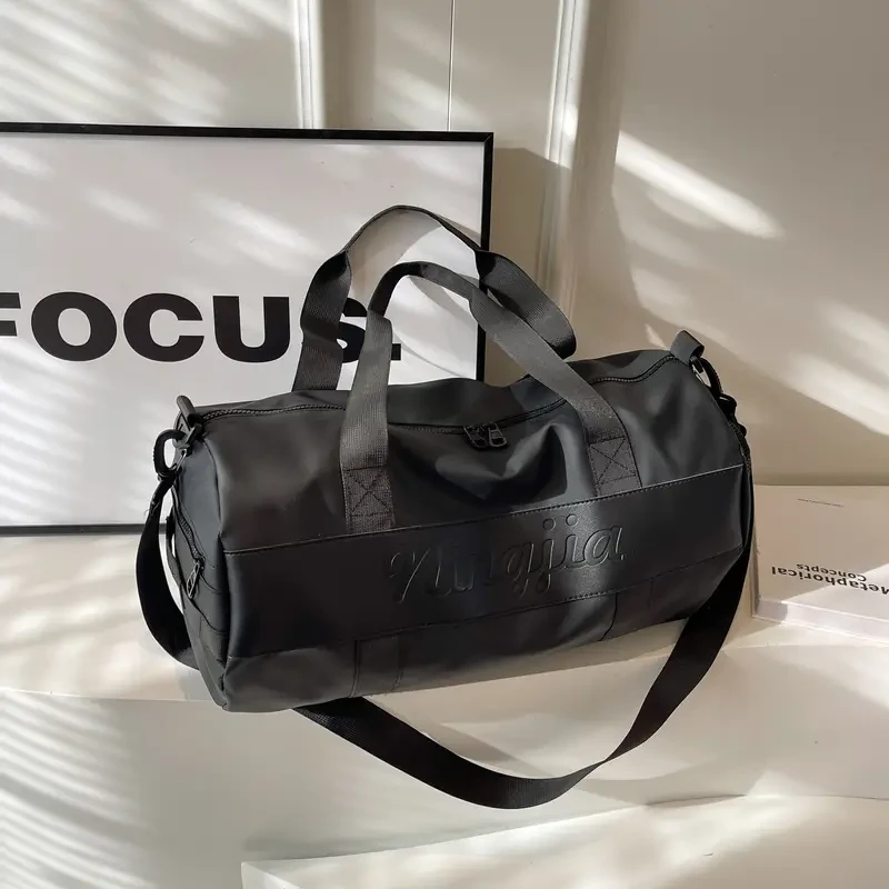 Bolsa de deporte para gimnasio, equipaje de viaje de gran capacidad con compartimento para zapatos, bolsa de viaje duradera, bolsa de yoga para fitness.