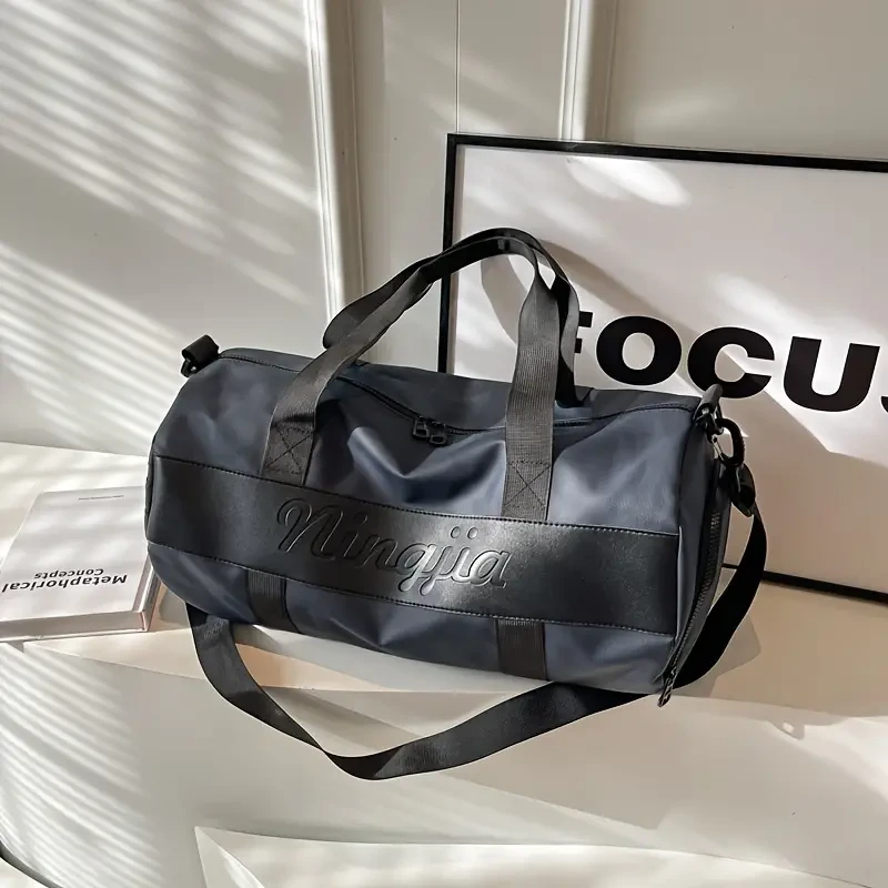 Bolsa de deporte para gimnasio, equipaje de viaje de gran capacidad con compartimento para zapatos, bolsa de viaje duradera, bolsa de yoga para fitness.