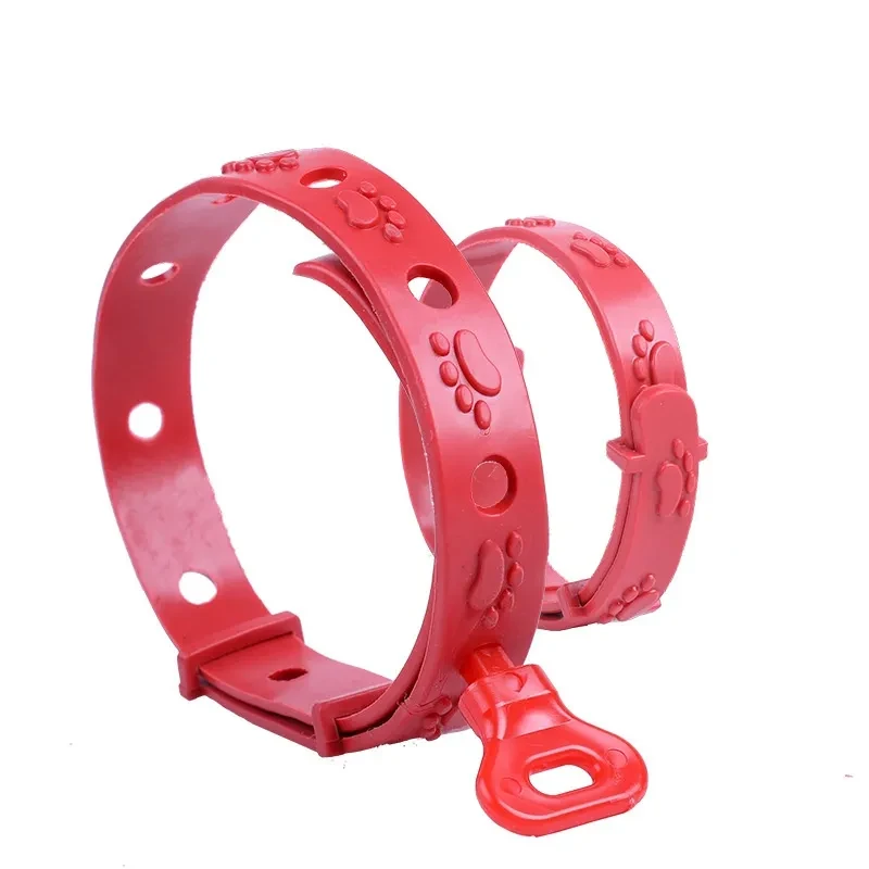 Collar antipulgas de goma para perros y mascotas, repelente de mosquitos, depulización