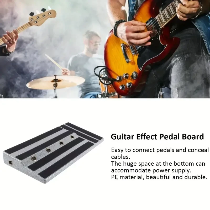 Pedalera individual Rockhouse: ligera, duradera y de gran capacidad, ideal para pedales de efectos de guitarra.