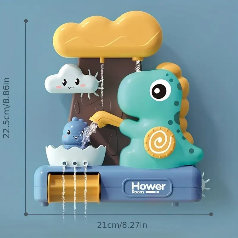 Juguete de baño para bebé, dinosaurio, ducha de baño, juguete con rociador de agua
