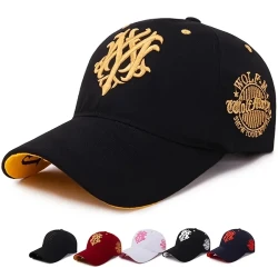 Gorra de béisbol con protección solar y bordado de moda
