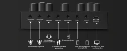 Paquete de equipo de podcast Squark: interfaz de audio 2x1 con mezclador de DJ todo en uno y micrófono de estudio para transmisión. Ideal para grabación, transmisión en vivo y juegos. Compatible con PC, teléfono inteligente y PlayStation. Eid al-Adha Muba