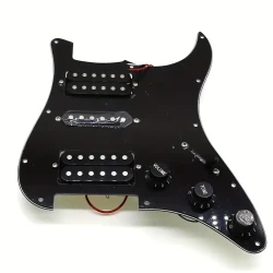 Guitarra eléctrica precableada con golpeador ST y pastillas humbucker Colis individuales, mástil, puente central