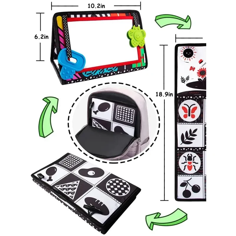 Juguete de entrenamiento visual con gráfico cognitivo de pared plegable