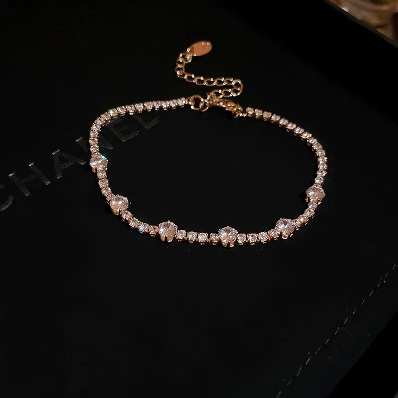 Pulsera de tenis de cristal multicolor: joyería elegante y brillante