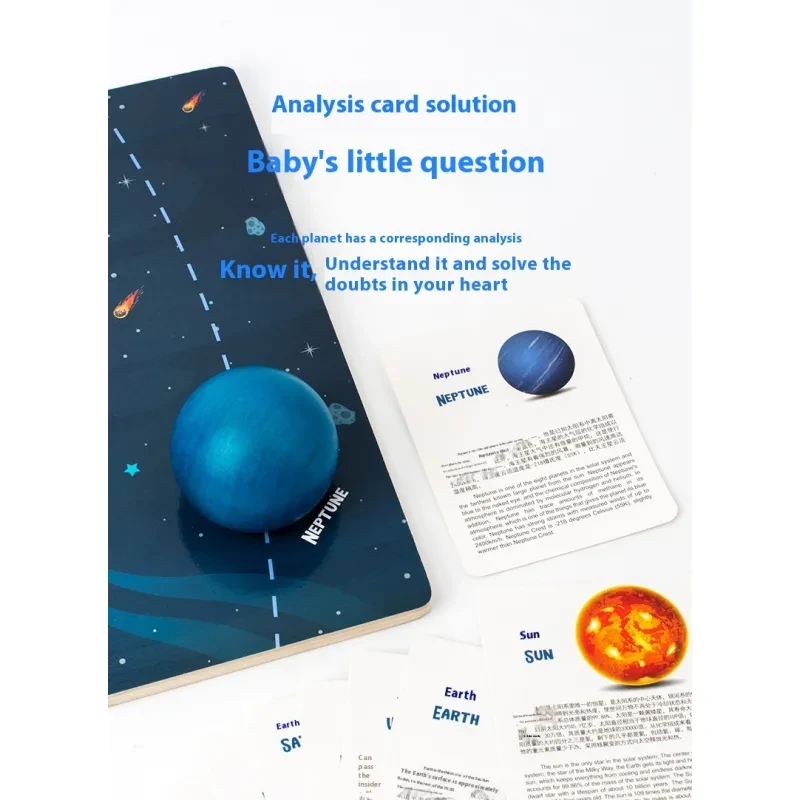 Juguete educativo 3D con el sistema solar y los ocho planetas para niños