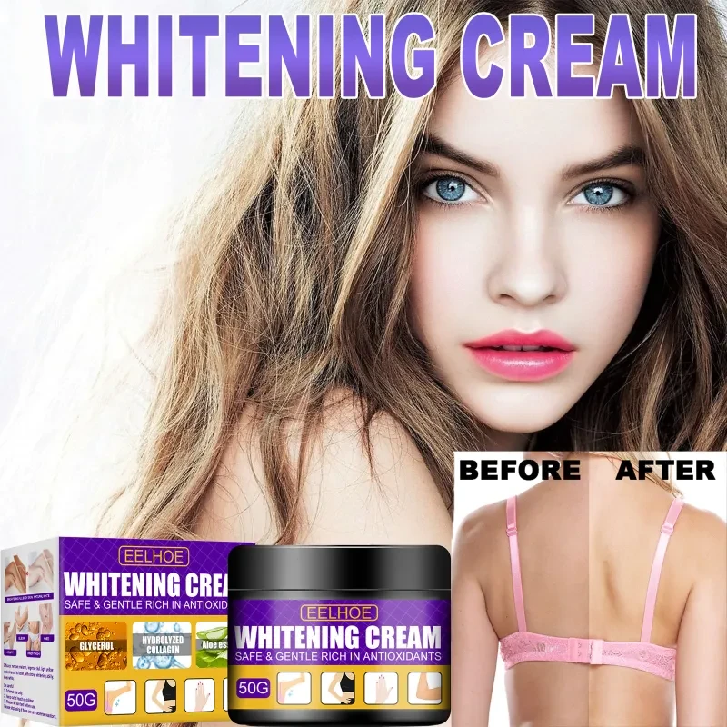 Crema hidratante que atenúa la melanina del color de la piel