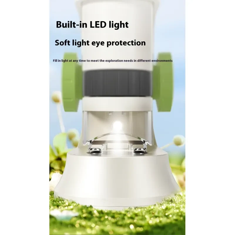 Microscopio portátil de mano para experimentos científicos para niños de alta definición