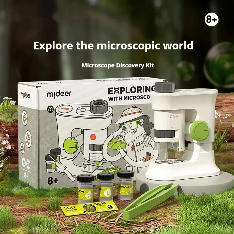 Microscopio portátil de mano para experimentos científicos para niños de alta definición