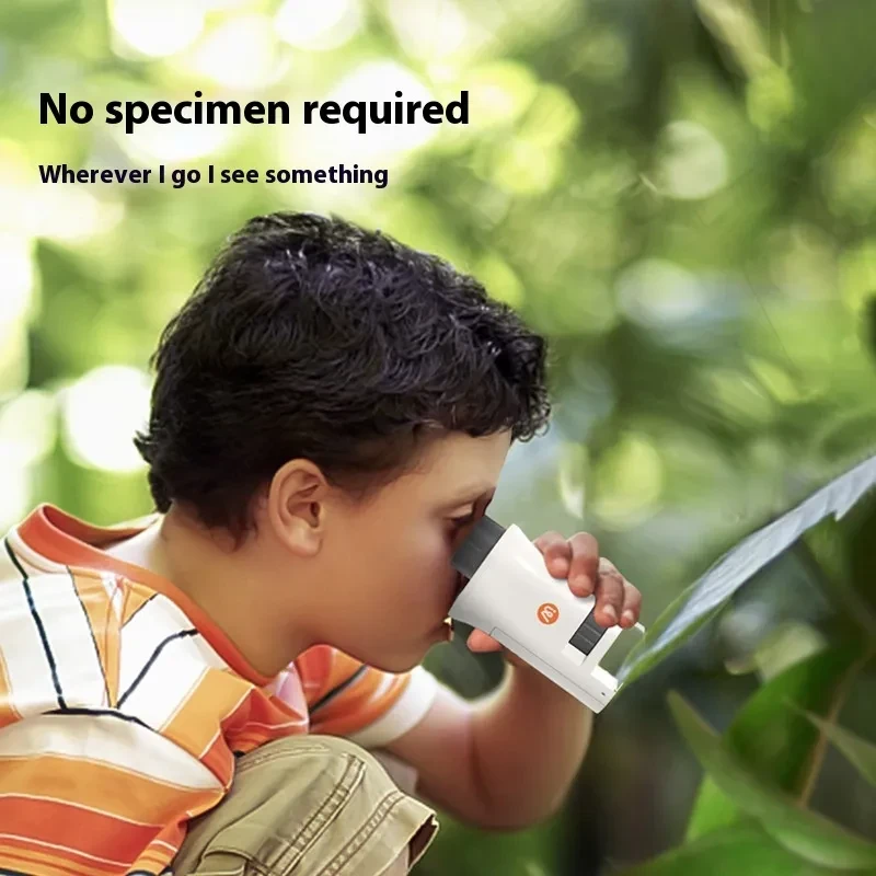 Microscopio portátil de mano para experimentos científicos para niños de alta definición