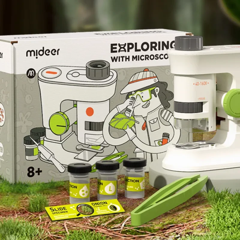Microscopio portátil de mano para experimentos científicos para niños de alta definición