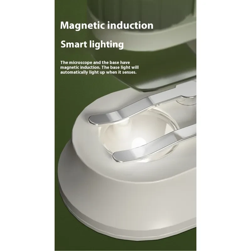 Microscopio portátil de mano para experimentos científicos para niños de alta definición