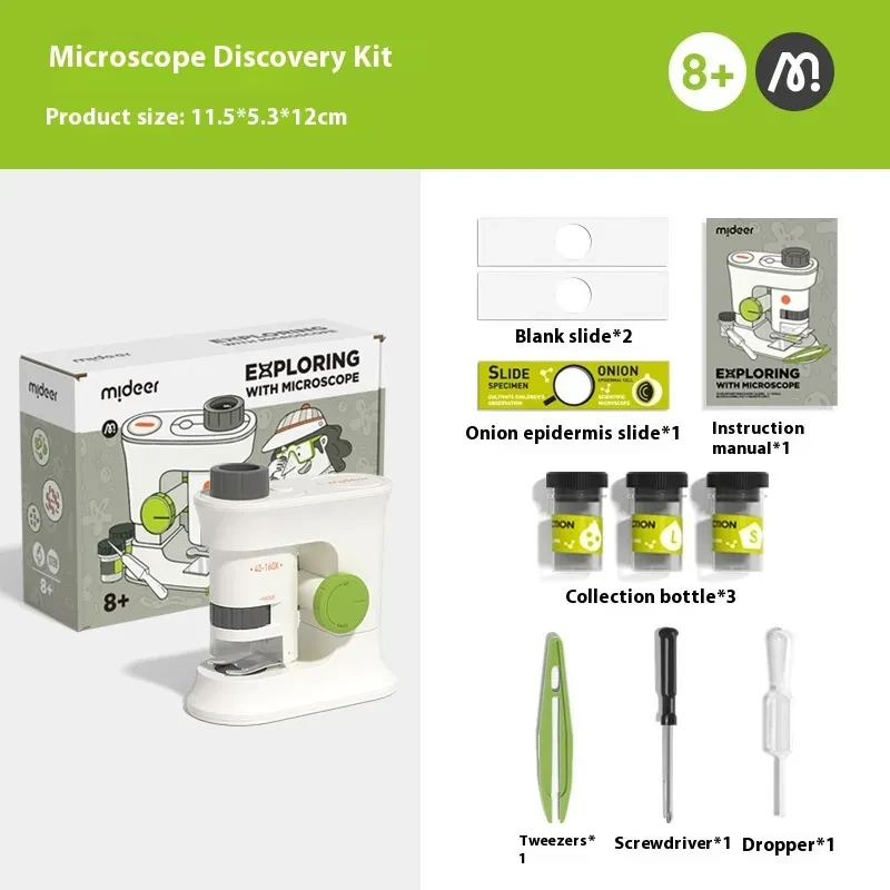 Microscopio portátil de mano para experimentos científicos para niños de alta definición