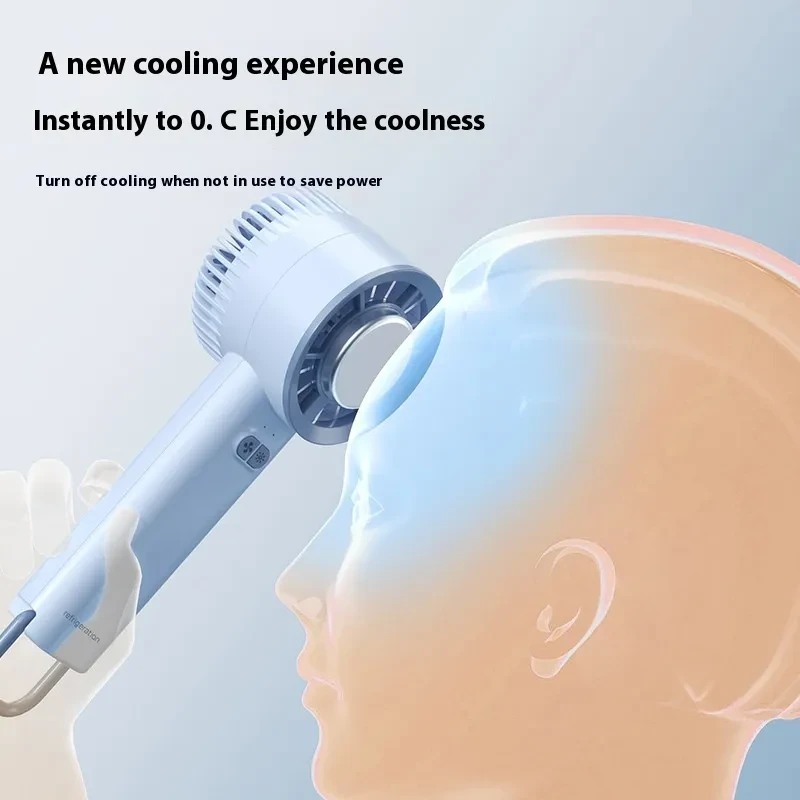 Ventilador de mano Turbo Jet Mini ventilador portátil de refrigeración por hielo Generación