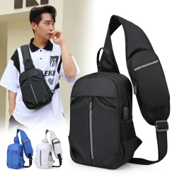 Bolso bandolera deportivo para hombre con diseño de cartera para teléfono