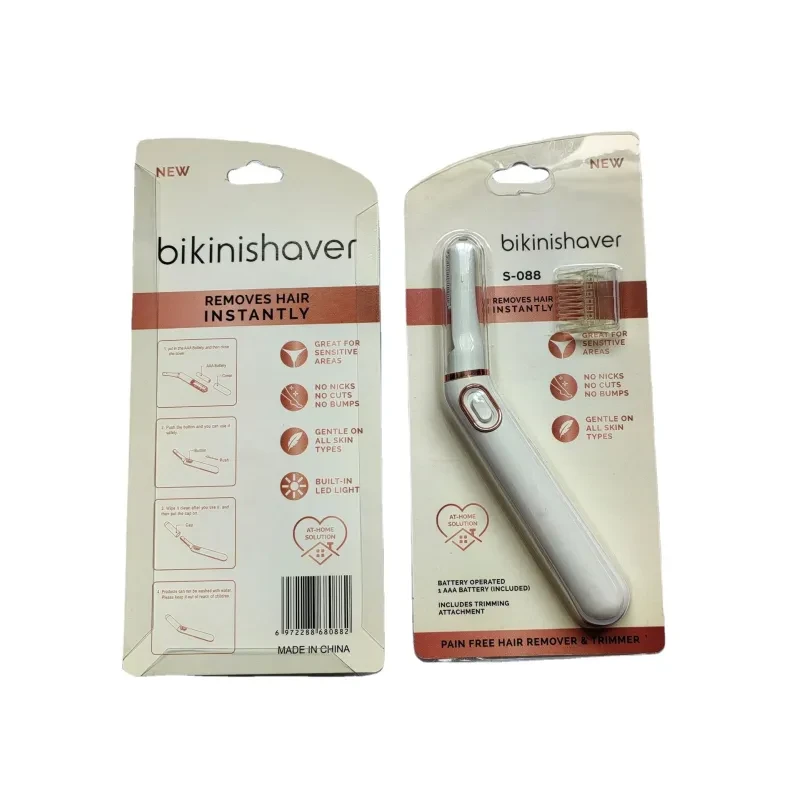Afeitadora portátil para zonas íntimas del bikini de mujer