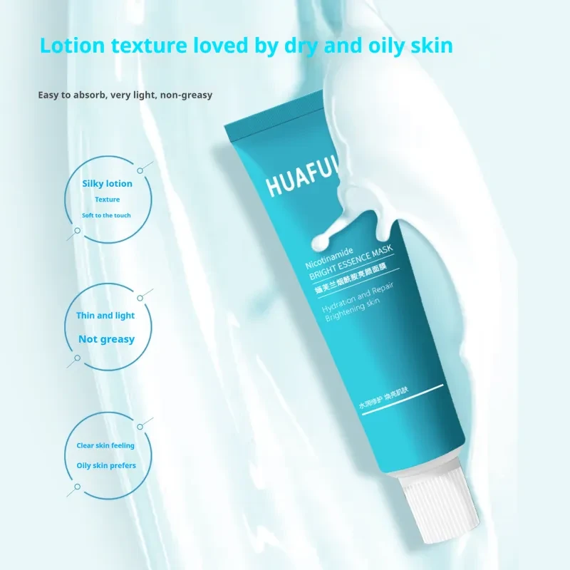 Mascarilla facial tipo daub con luz de luna blanca