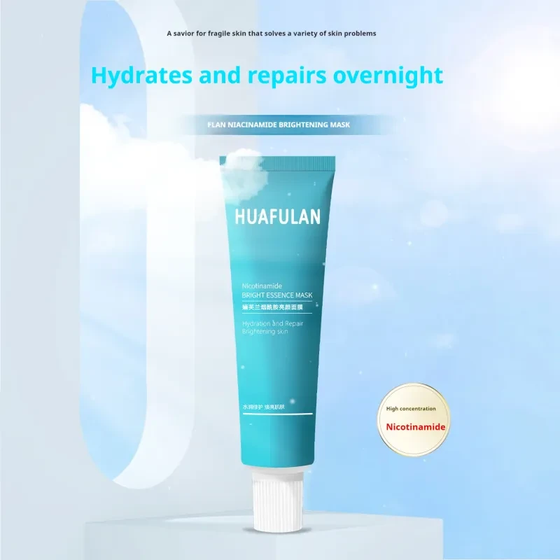Mascarilla facial tipo daub con luz de luna blanca