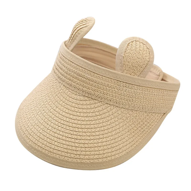 Sombrero de paja con visera solar para niños