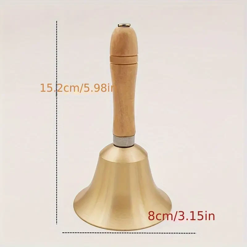 El sonido de tocar la campana con la mano es fuerte, y la campana de bronce suena a mano.