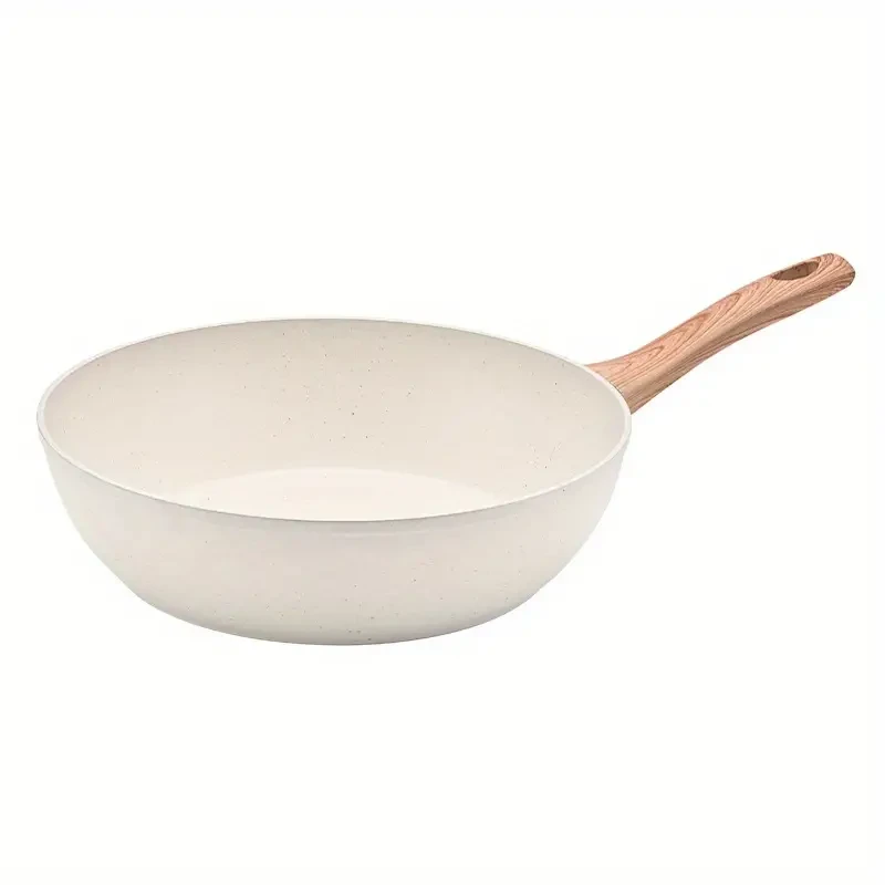 Juego de utensilios de cocina antiadherentes de 17 piezas: ollas y sartenes de aluminio con revestimiento de granito, sartenes, cacerolas, vaporera y utensilios de silicona.