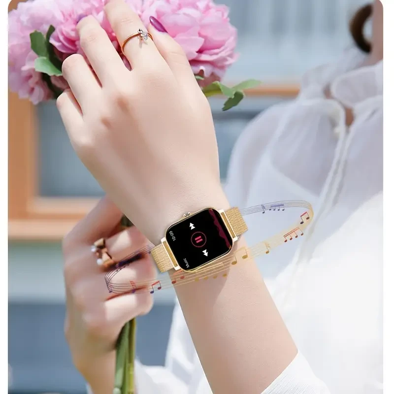 Reloj inteligente para Android e iOS: reloj para hombre y mujer con llamadas, recordatorios, pantalla grande de 4,29 cm, contador de pasos y múltiples modos de fitness.
