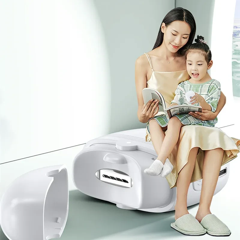 Mini cortaúñas recargable para niños y adultos, recortador de uñas automático, manicura y pulido con luz.