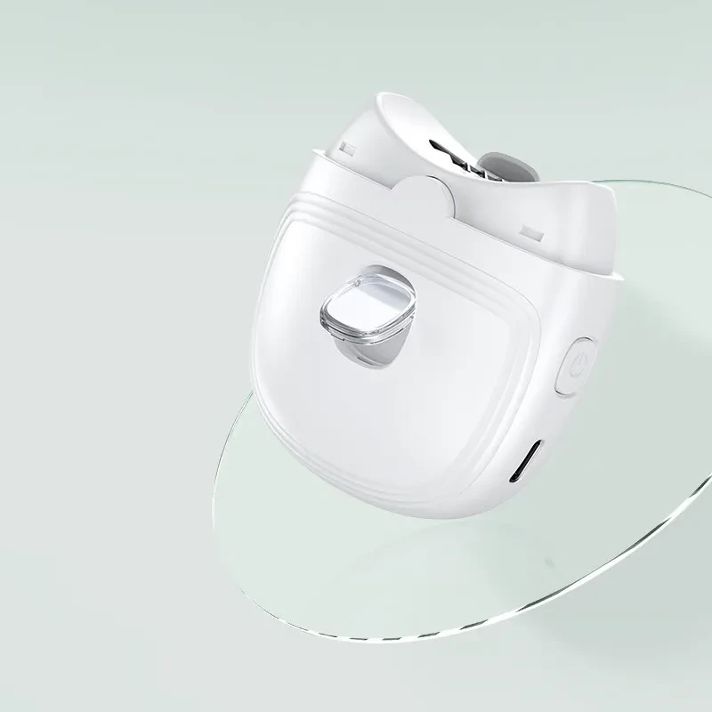 Mini cortaúñas recargable para niños y adultos, recortador de uñas automático, manicura y pulido con luz.