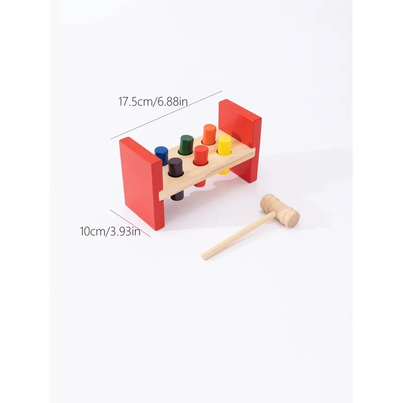 Ejercicio de coordinación ojo-mano para bebés de 1 a 3 años: golpeteo de pilotes de hincado